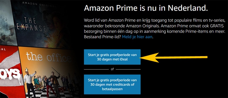 Stap 1: Amazon Prime Video iDEAL