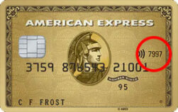 Card Verification Code op American Express kaart