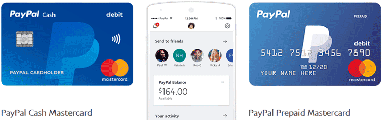 Paypal Mastercard en Paypal Cash