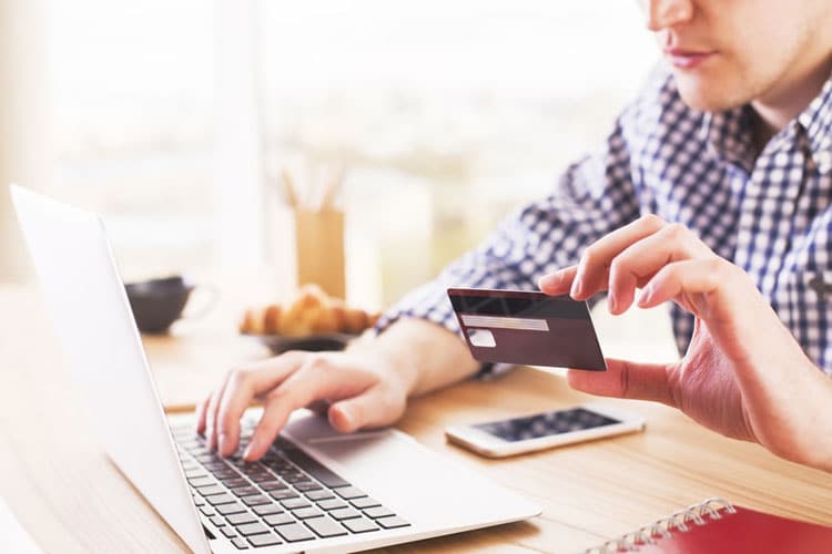 Winkelen met een debitcard